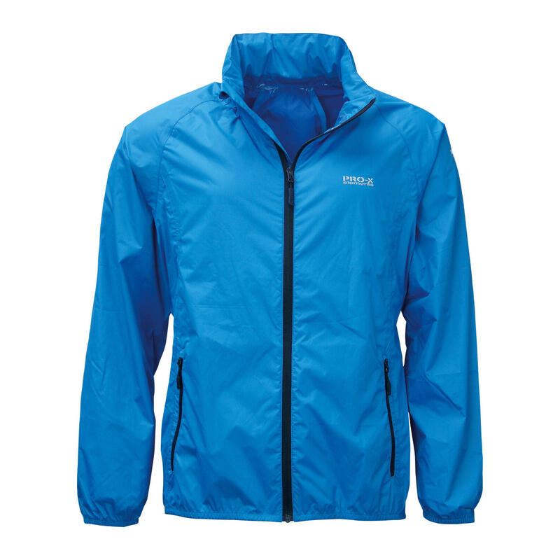 Outdoorjas heren polyamide blauw maat M