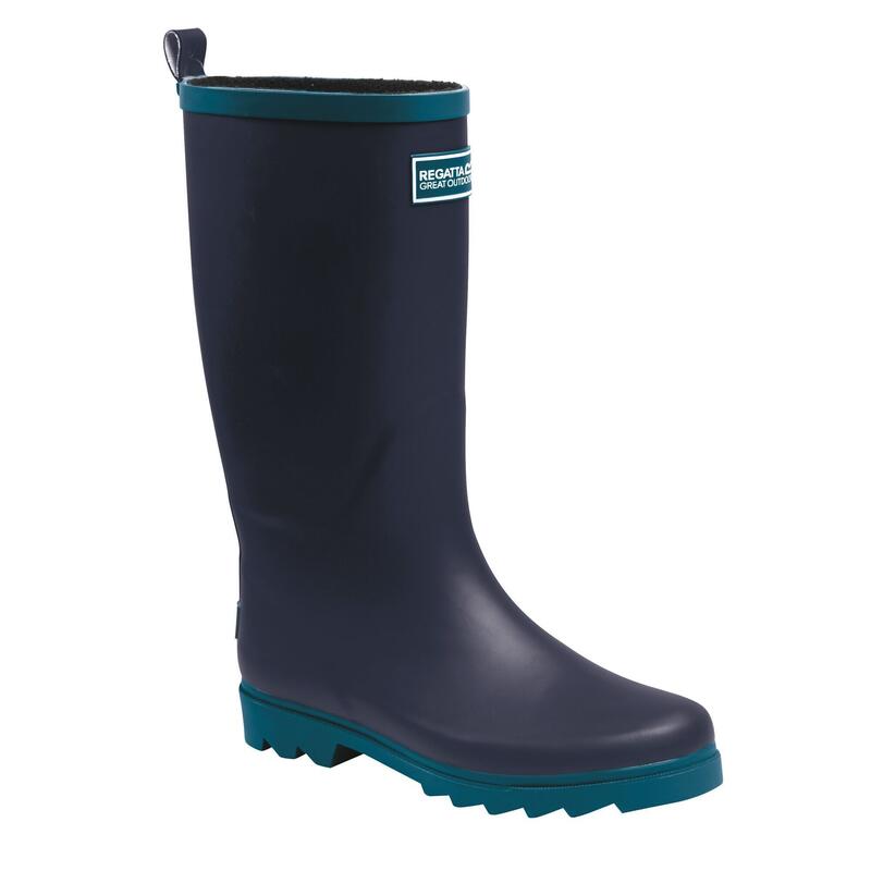 Bottes de pluie FAIRWEATHER Femme (Bleu marine / Bleu sarcelle foncé)