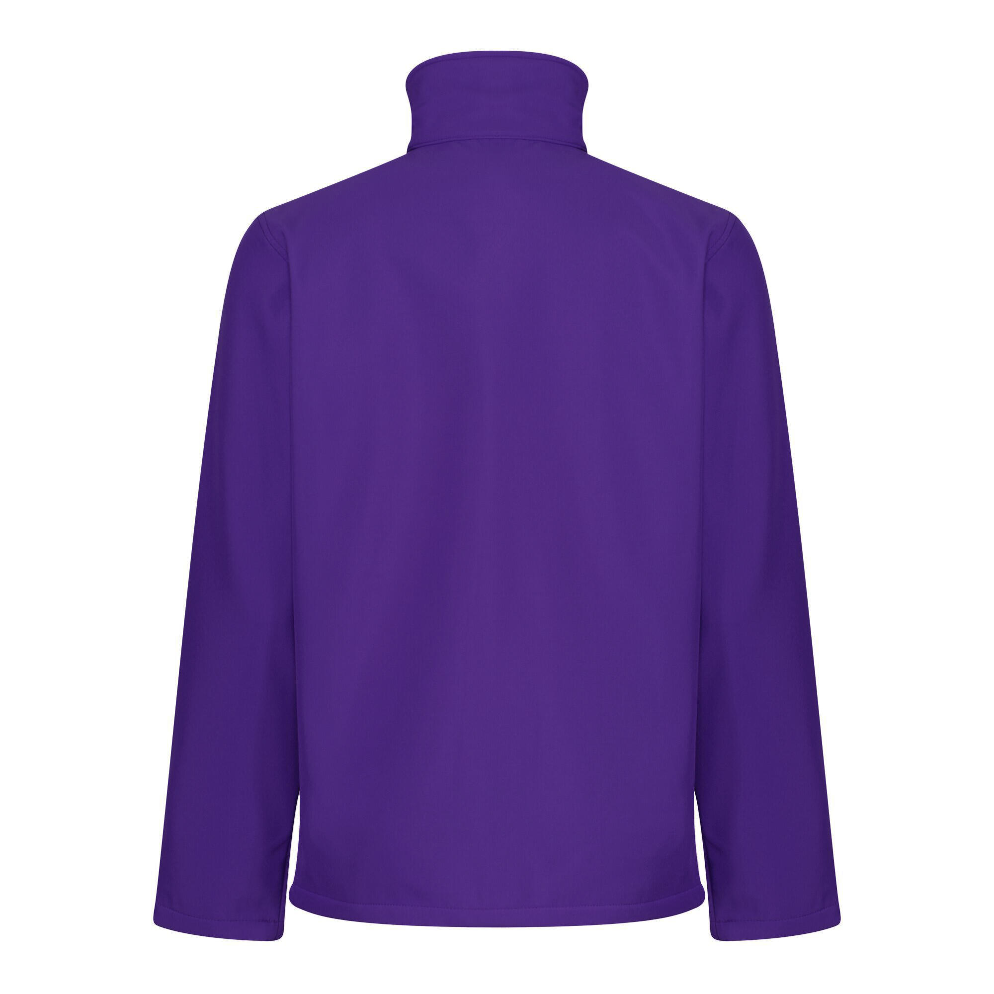 Standout Mens Ablaze Printable Soft Shell Jacket (Vibrant Purple/Black) 2/4