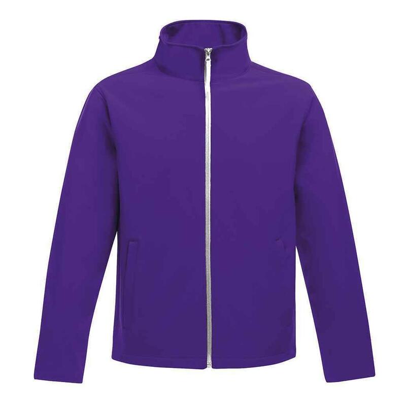 Standout Softshelljacke Ablaze bedruckbar Herren Kräftiges Violett/Schwarz