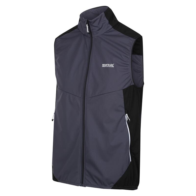 Gilet Imbottito Uomo Regatta Lankin IV Grigio India Nero