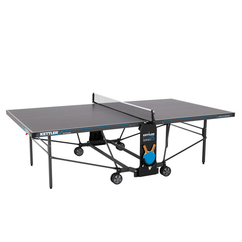 Kettler K5 Table de tennis de table  - Pliable - Extérieur - Table de ping-pong