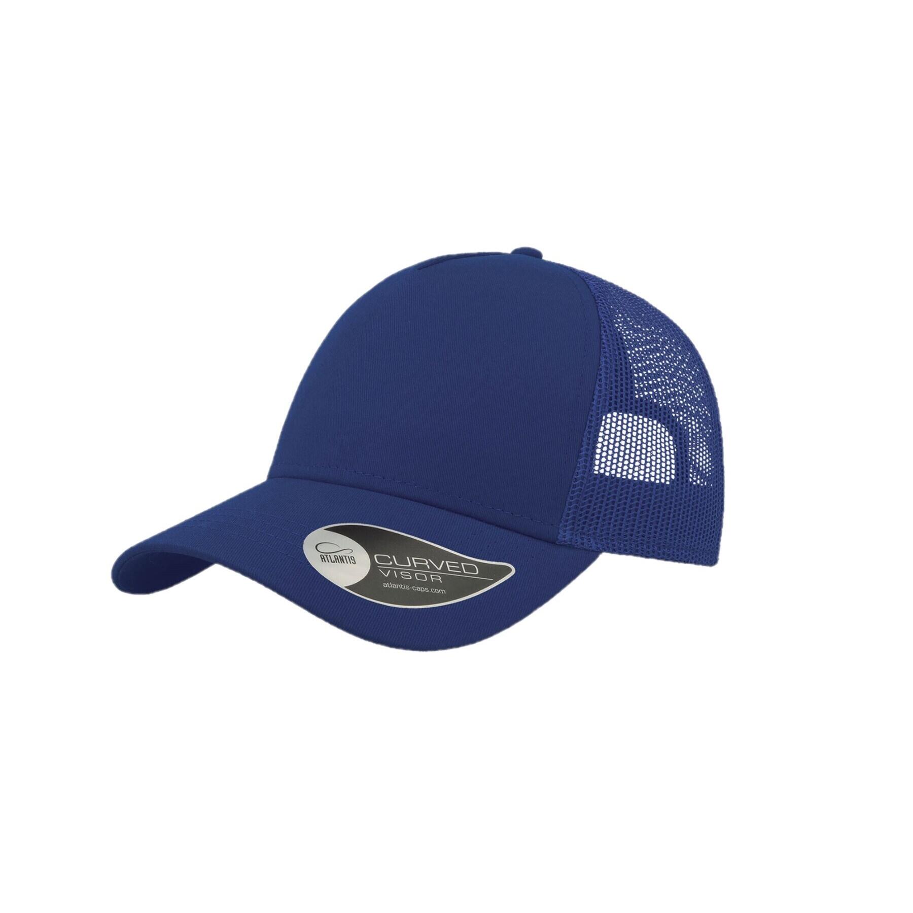 Cappello stile trucker RAPPER misto (blu reale)