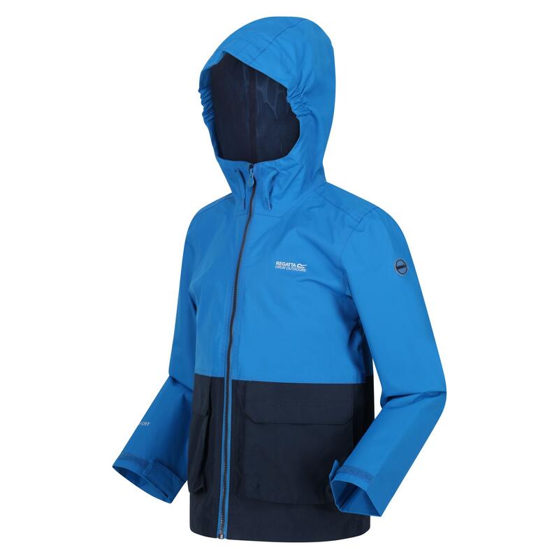 Chaqueta Impermeable Hywell para Niños/Niñas Azul Imperial, Marino