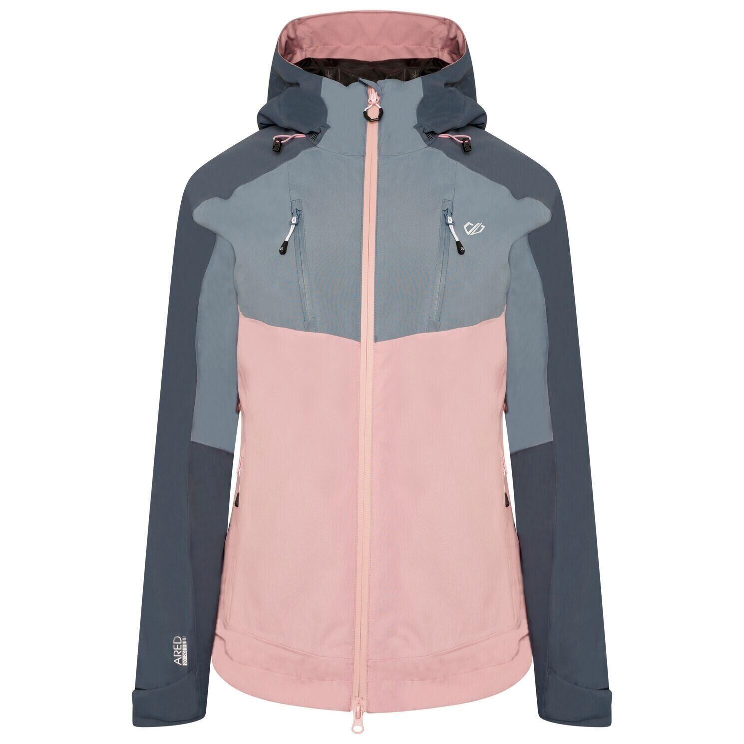 DARE 2B Womens/Ladies Diverse II Waterproof Jacket (Powder Pink/Bluestone)