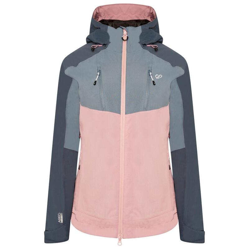 "Diverse II" Jacke, wasserfest für Damen Puderrosa/Graublau