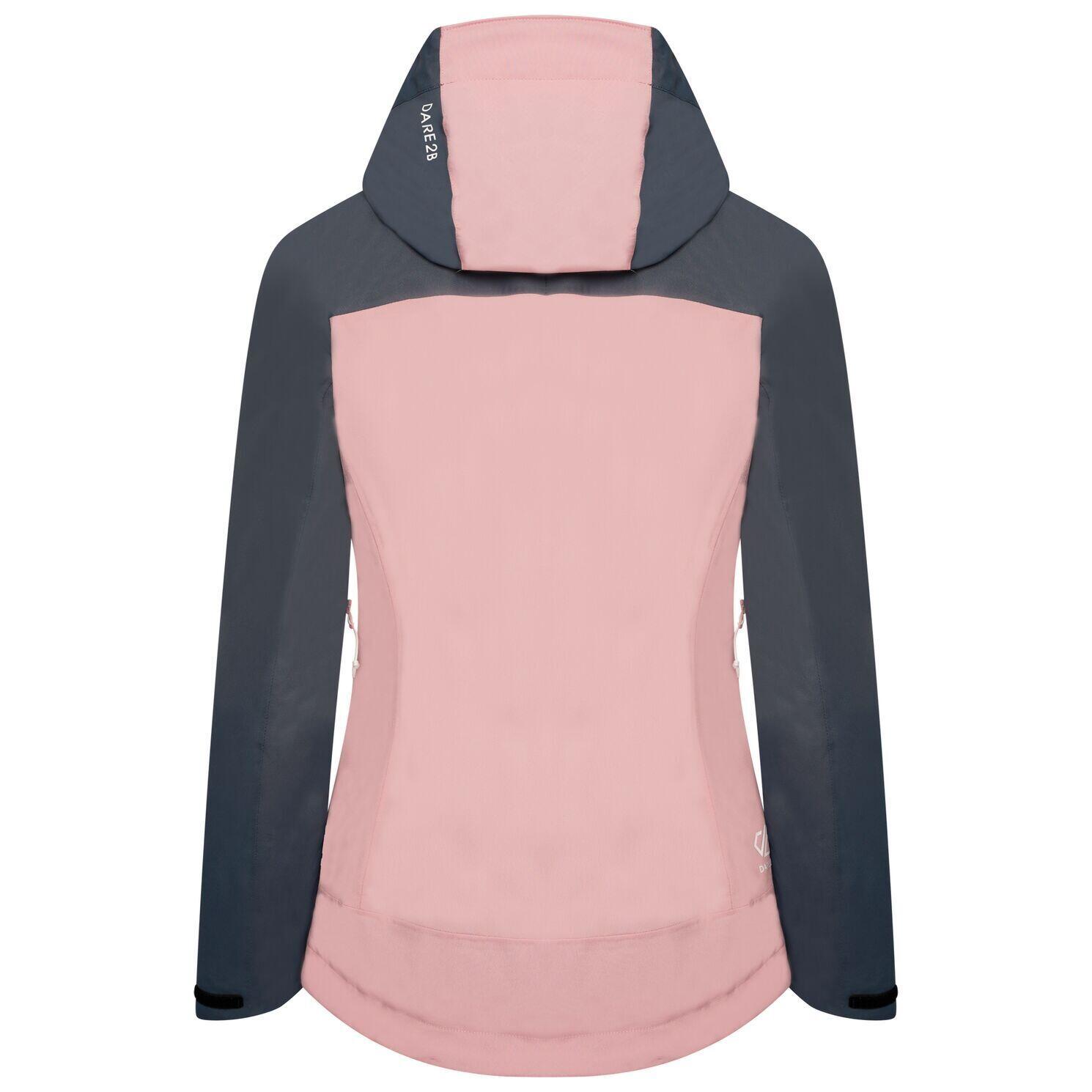 Womens/Ladies Diverse II Waterproof Jacket (Powder Pink/Bluestone) 2/5
