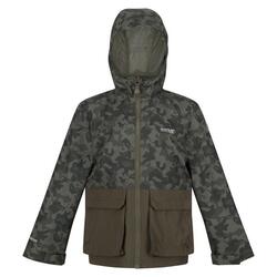 Kinder/Kids Hywell Camo Waterdicht Jasje (Druivenblad)