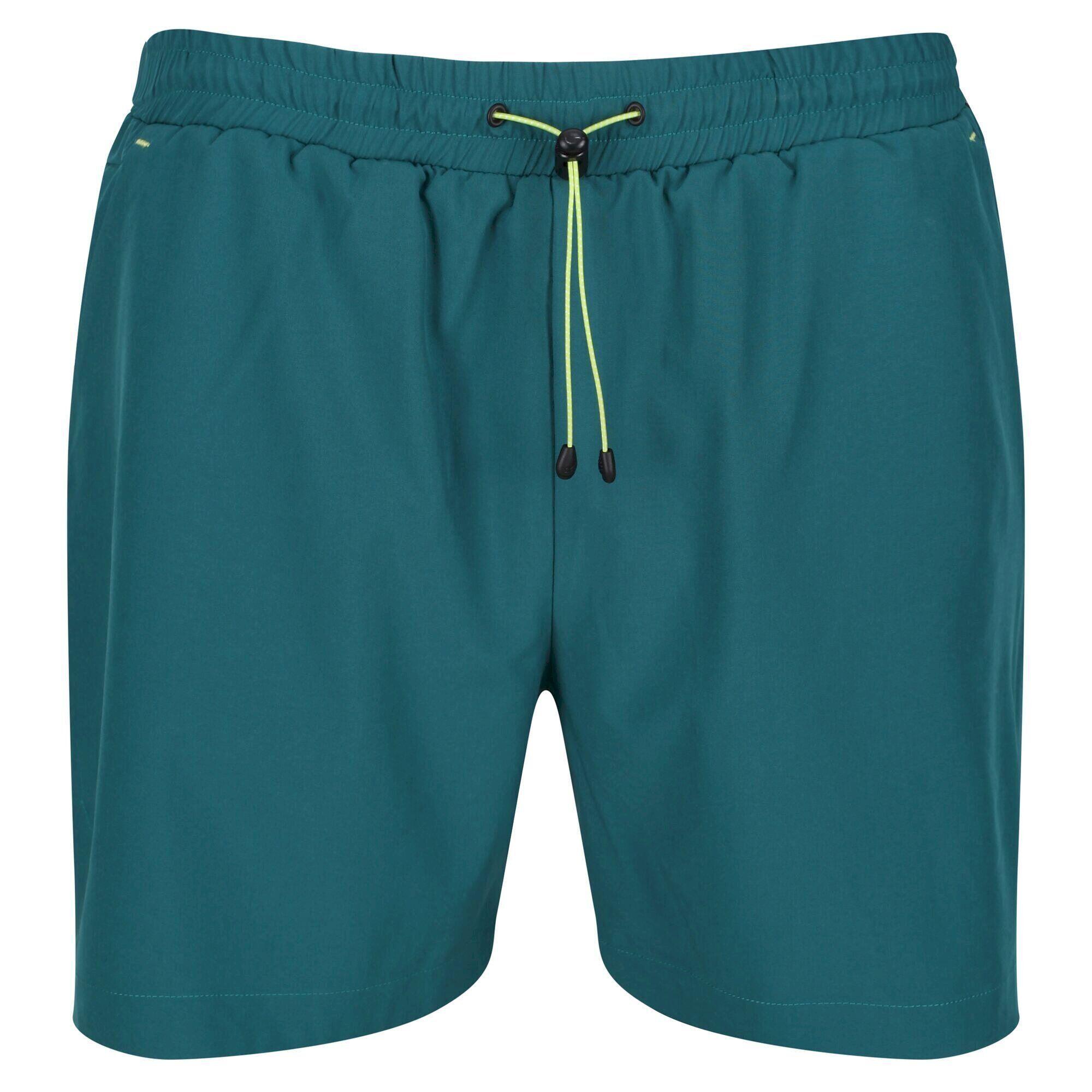 Mens Hilston 2 in 1 Shorts (Pacific Green) 1/5