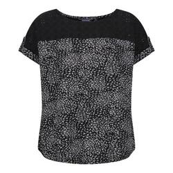 Camiseta Jaida Abstracto para Mujer Negro