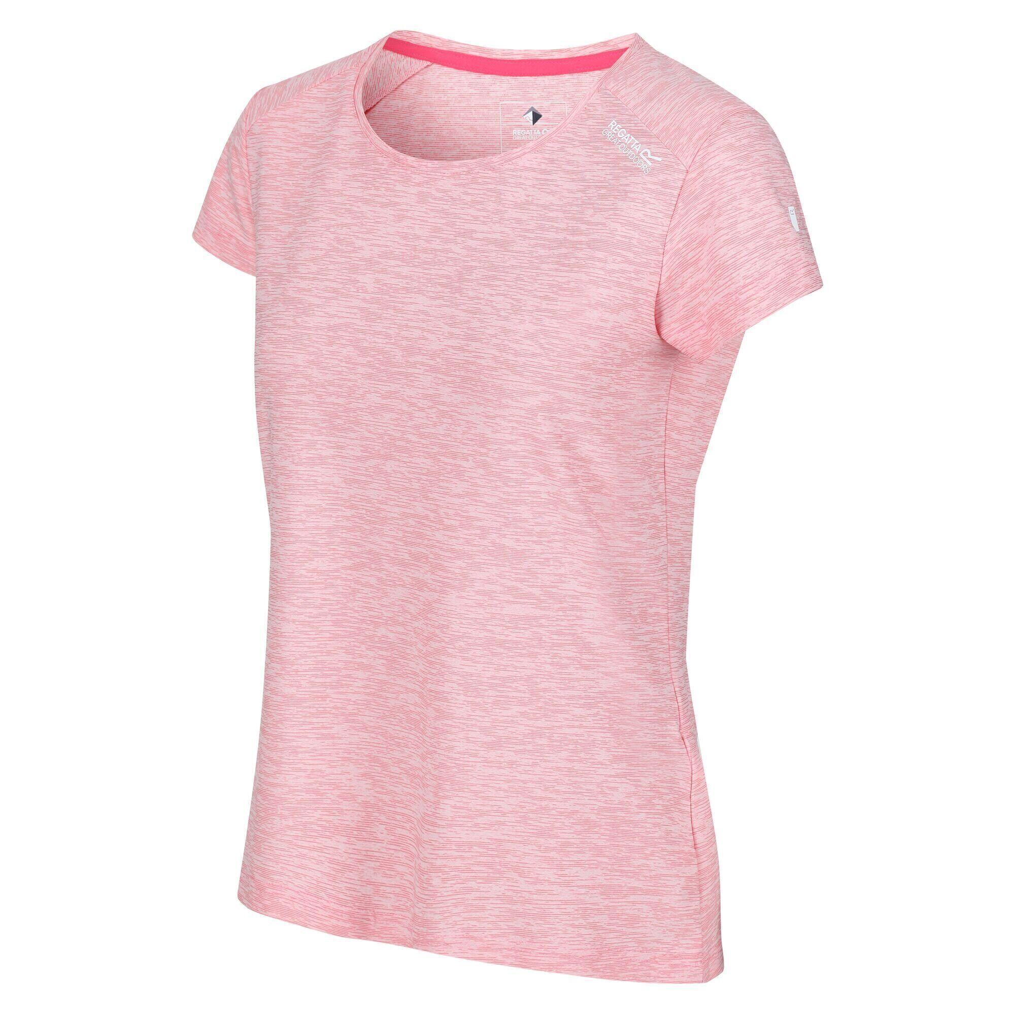 Womens/Ladies Limonite V TShirt (Tropical Pink) 3/5