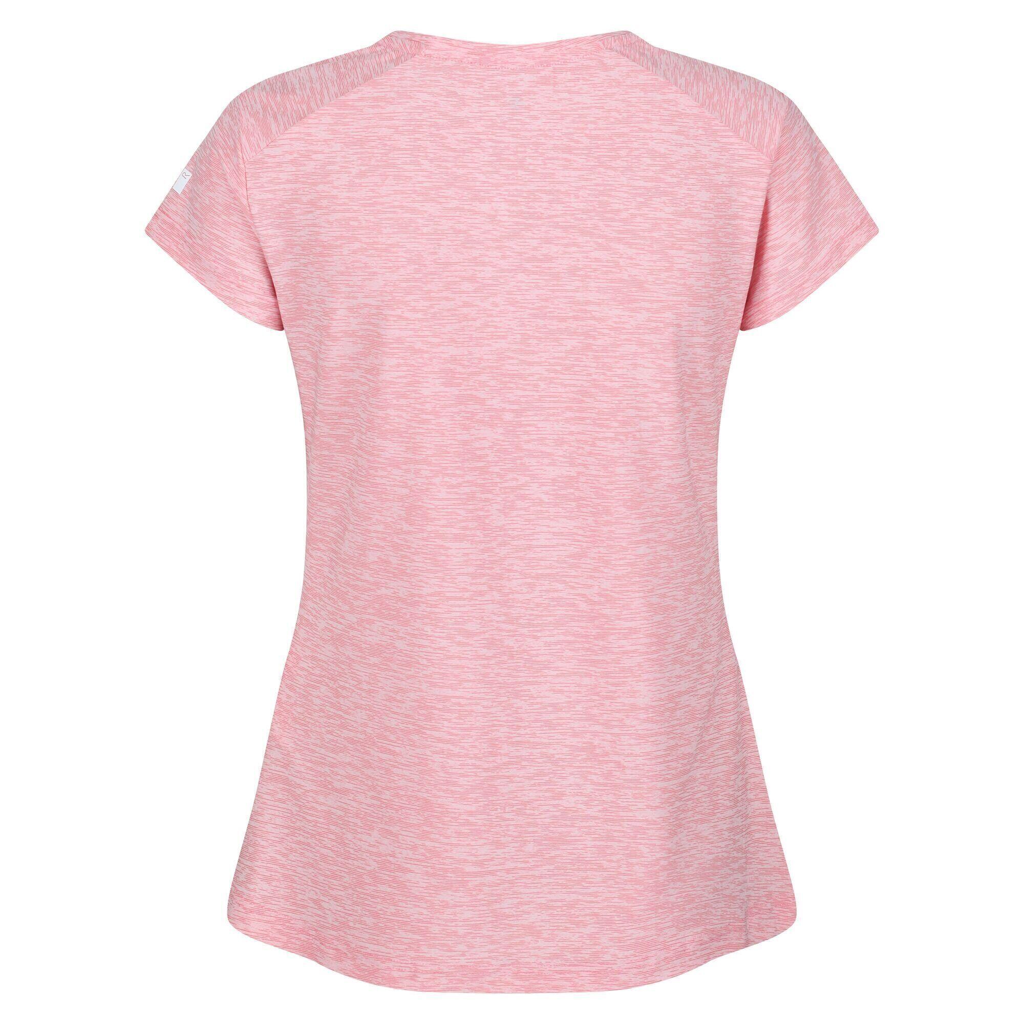 Womens/Ladies Limonite V TShirt (Tropical Pink) 2/5