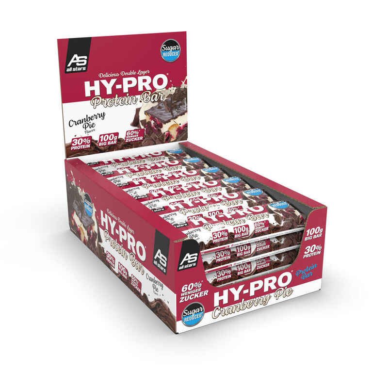 All Stars Hy-Pro BIG BAR Chocolate Cranberry Pie 24er Pack (24 x 100g) 2400g Media 1