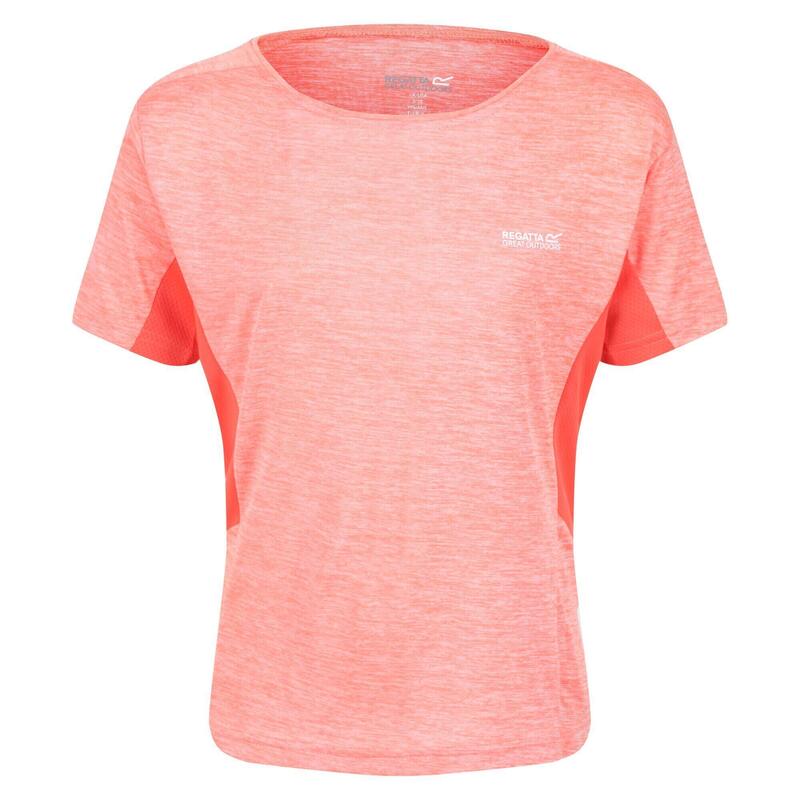 T-Shirt Mesclado Takson III Criança Fusão Coral / Pêssego Neon