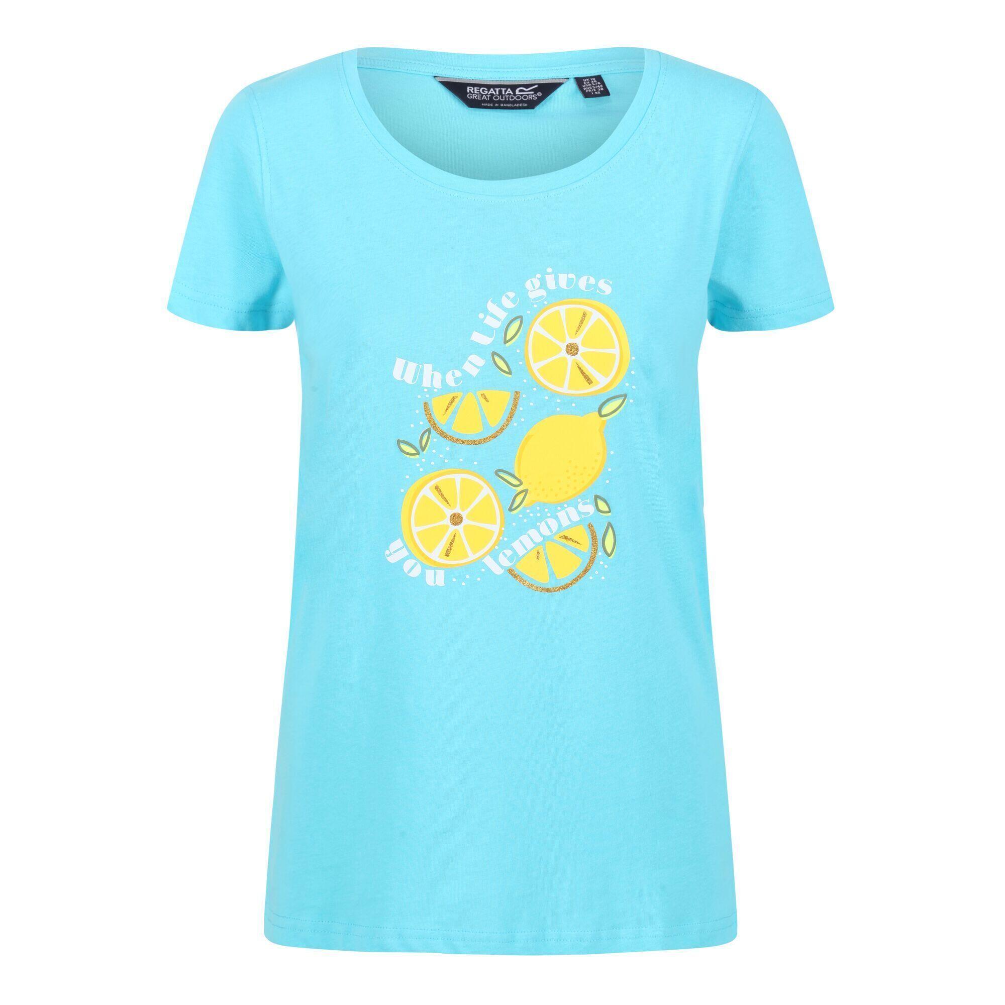 REGATTA Womens/Ladies Filandra VI Lemon TShirt (Seascape)