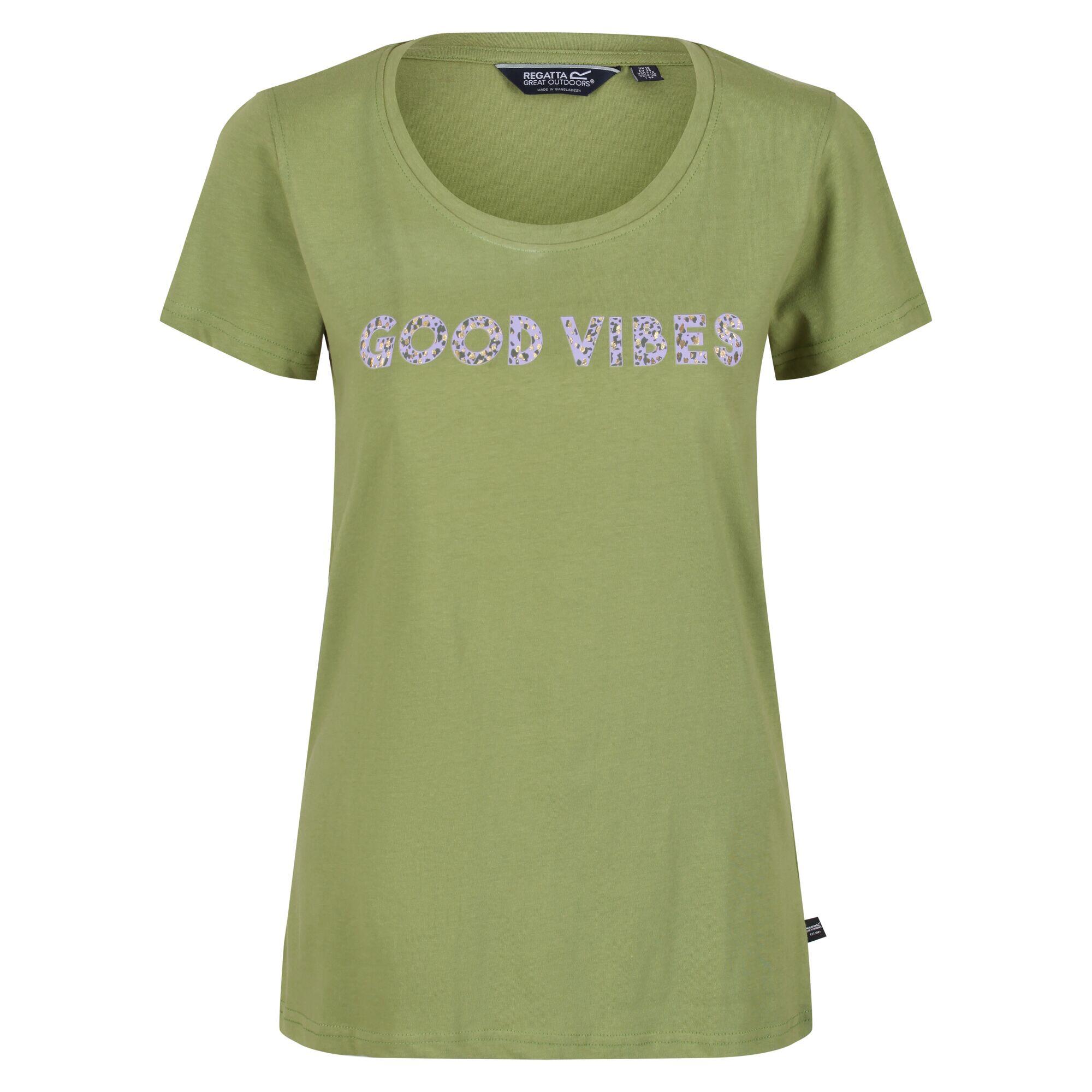 REGATTA Womens/Ladies Filandra VI Flower TShirt (Grape Leaf)