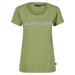 Dames Filandra VI Bloemen Tshirt (Druivenblad)