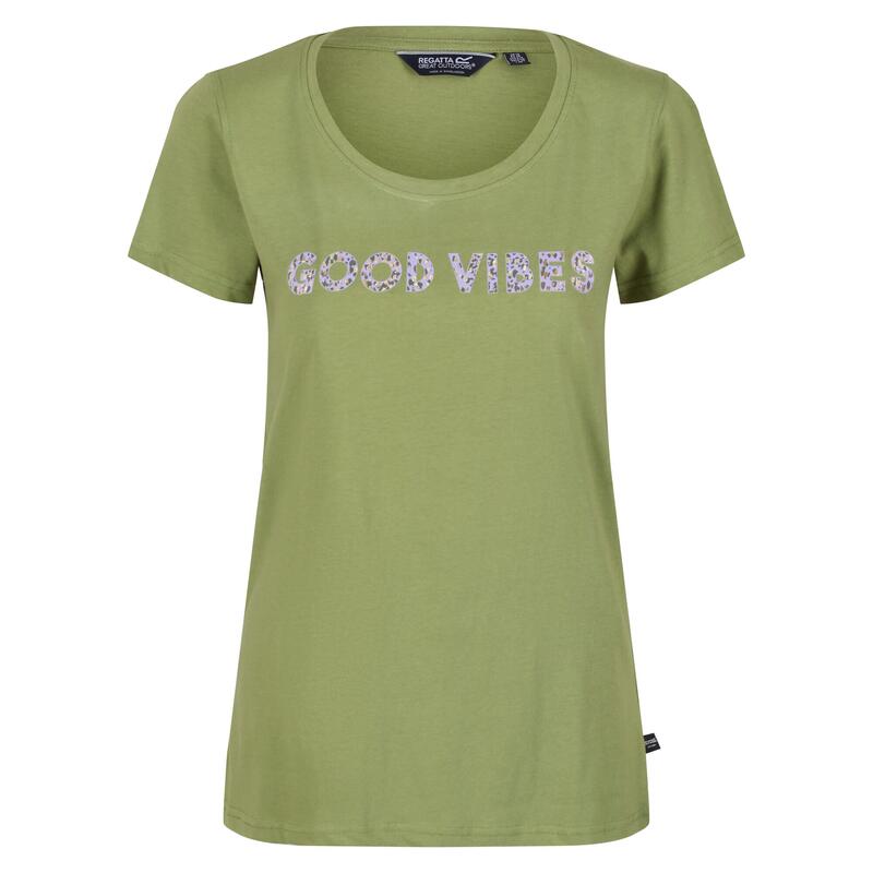 Camiseta Filandra VI Flor para Mujer Hoja de Uva