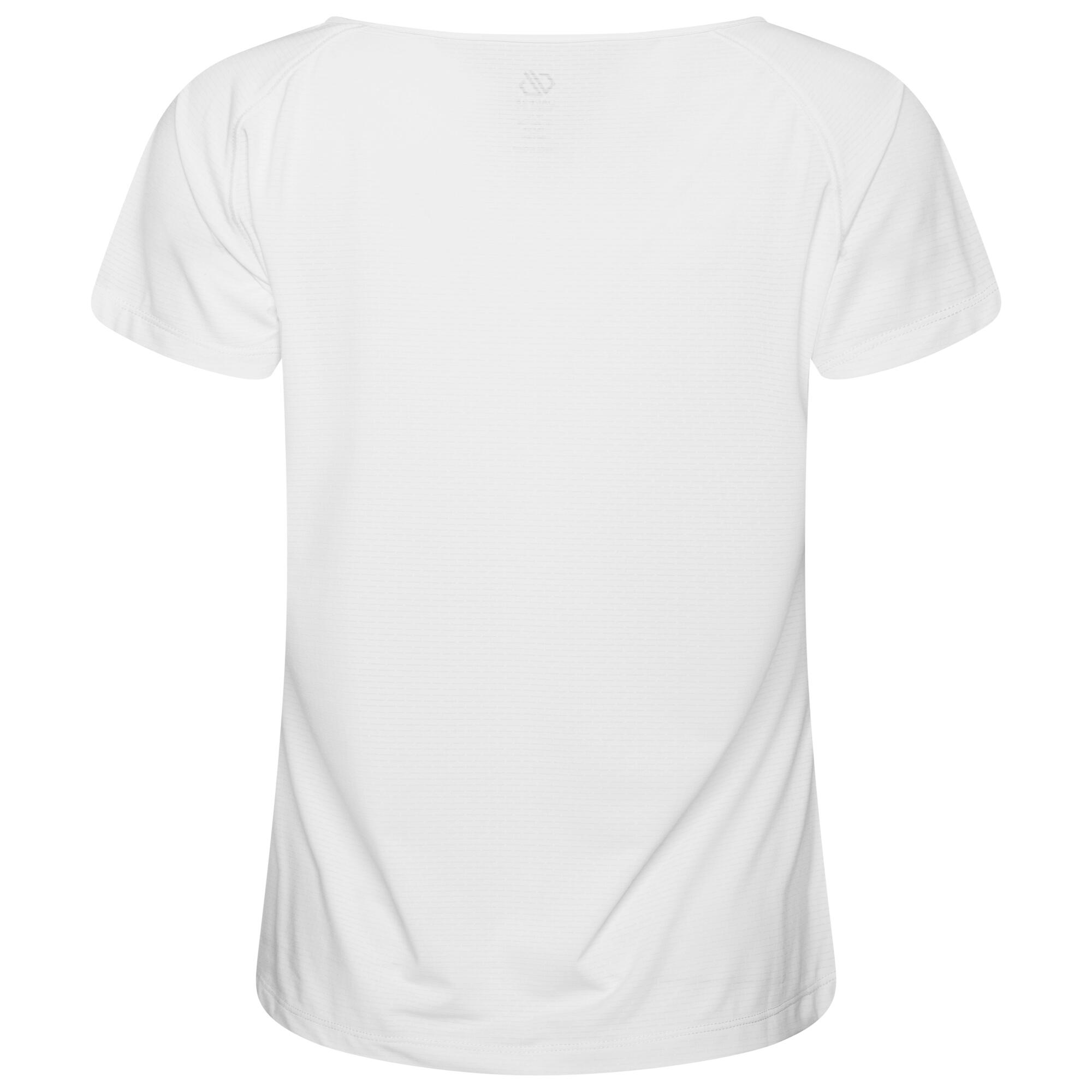 Womens/Ladies Crystallize Active TShirt (White) 2/5