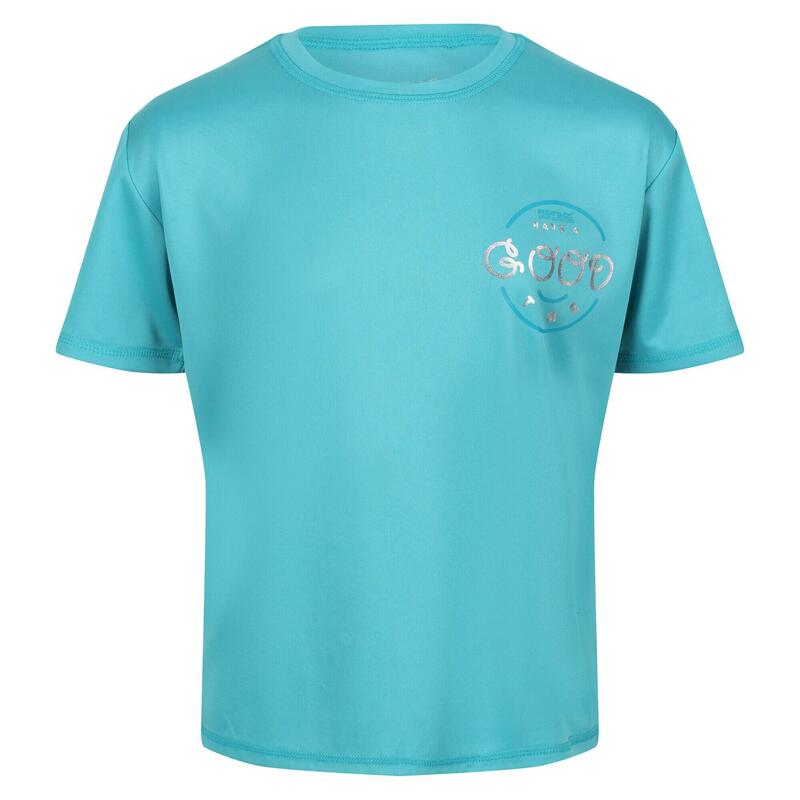 Kinderen/Kinderen Alvarado VI Smiley Tshirt (Turquoise)
