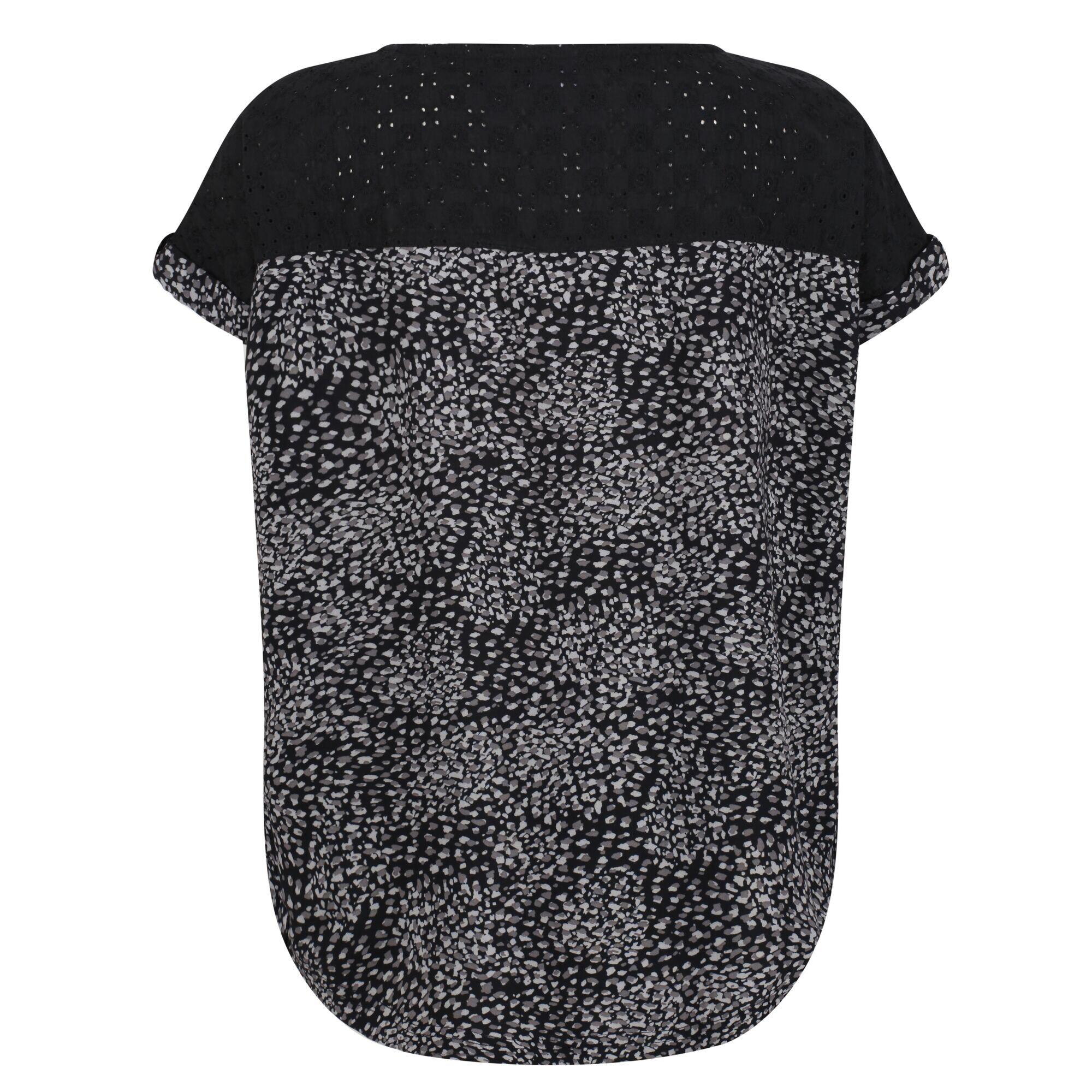 Womens/Ladies Jaida Abstract TShirt (Black) 2/5