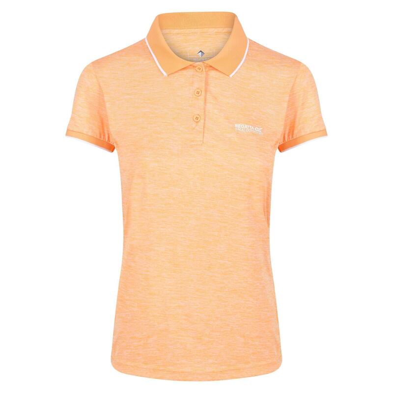 Polo manches courtes REMEX Femme (Orange clair)