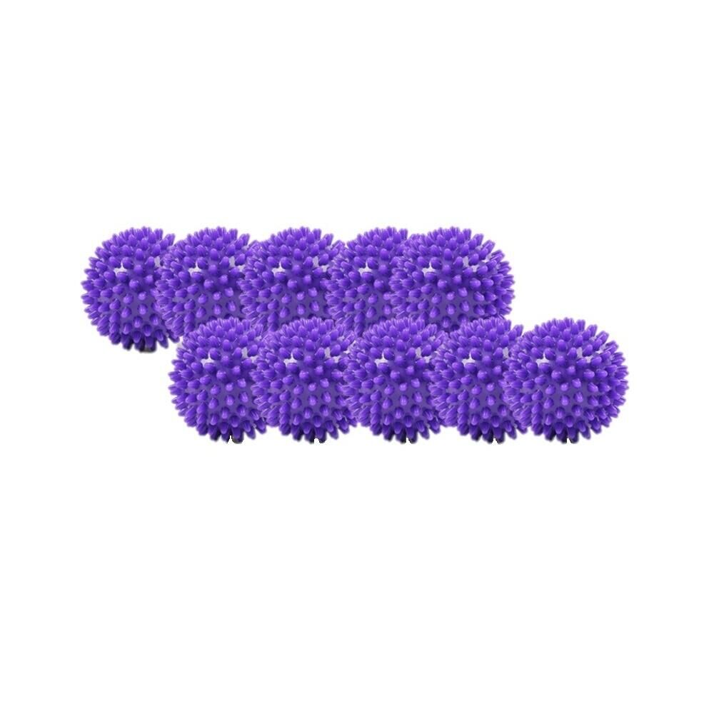 FITNESS-MAD Spiked Massage Balls (Pack of 10) (Purple)