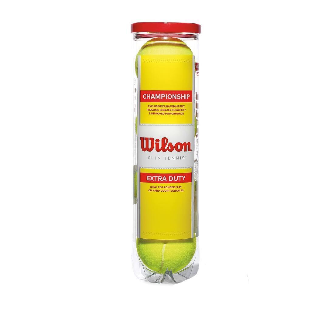 WILSON Championship Tennis Balls (Pack of 3) (Clear/Yellow)