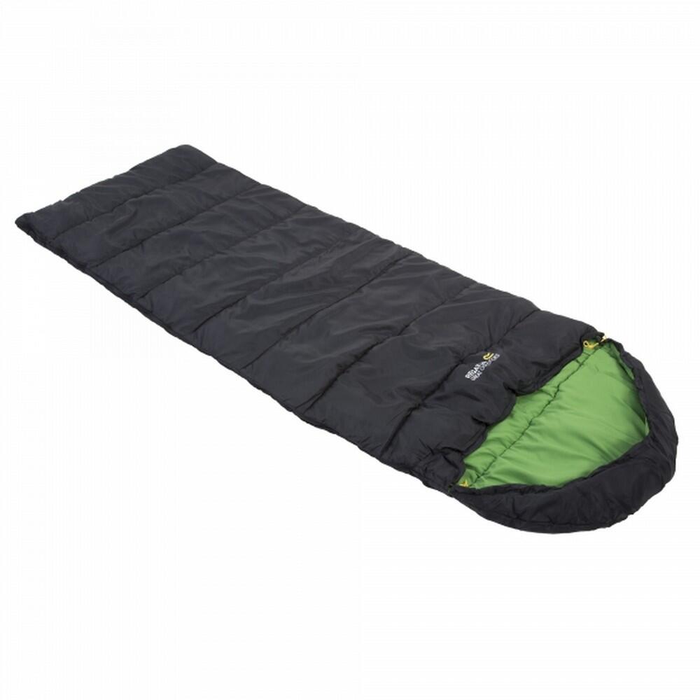 Hana 200 Polyester Mummy Sleeping Bag (Black) 1/4