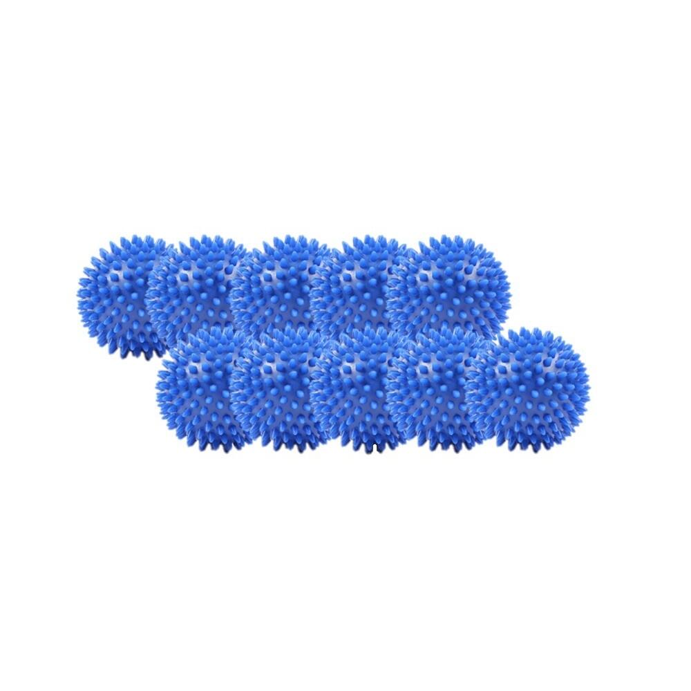 FITNESS-MAD Spiked Massage Balls (Pack of 10) (Blue)