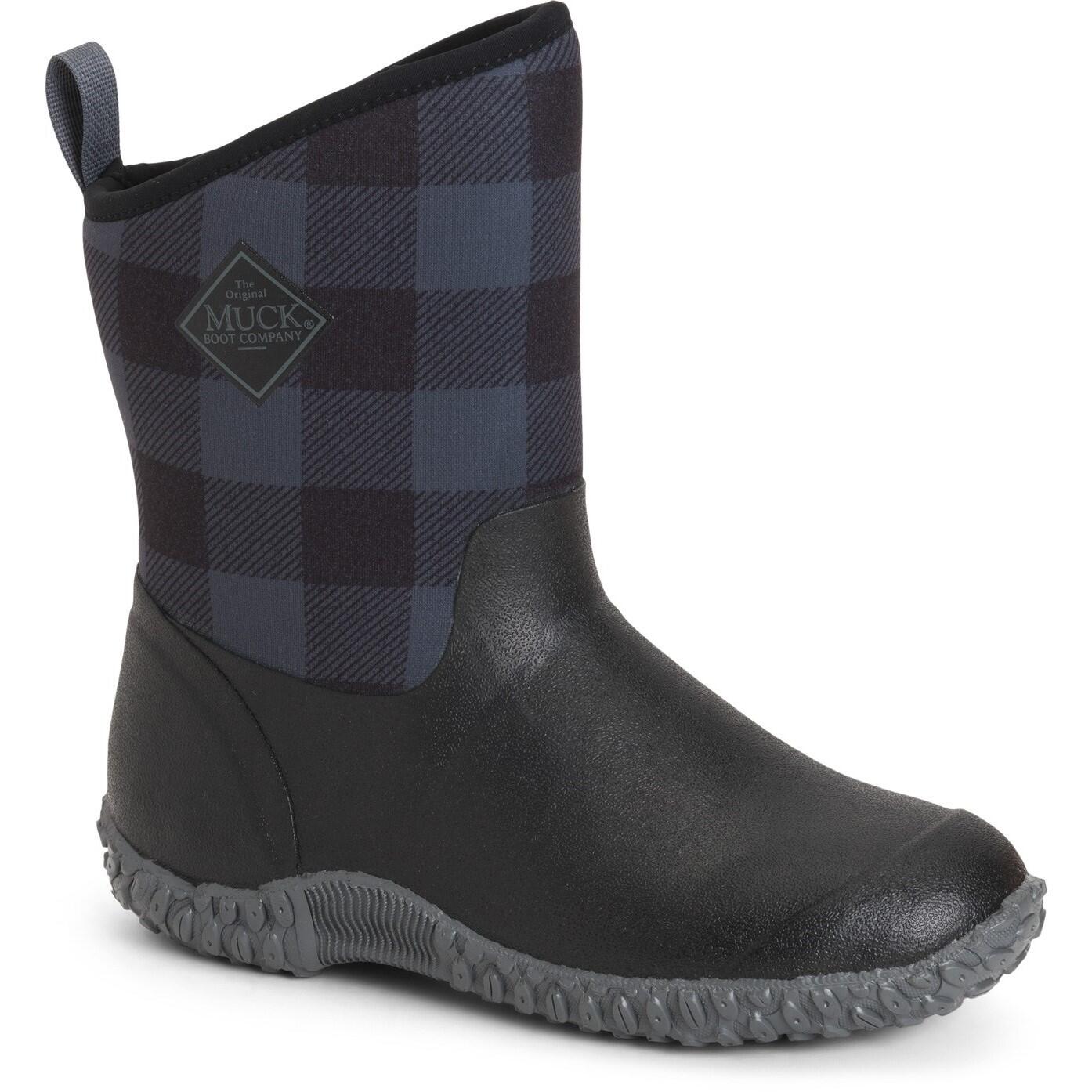MUCK BOOTS Muckster II Mid Textile/Weather Wellingtons BLACK