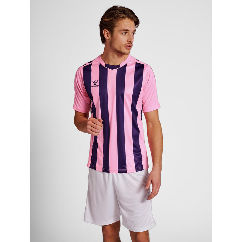 Hmlcore Xk Camisola às riscas S/S Camisola de manga curta para homem