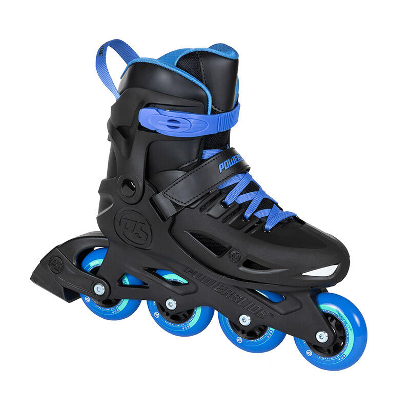 Powerslide One Stargaze inlineskates 85A zwart/blauw maat 29/32