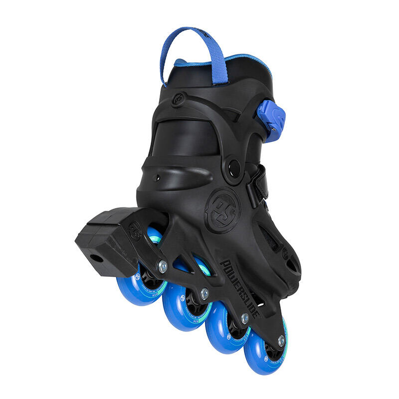 Powerslide One Stargaze inlineskates 85A zwart/blauw maat 29/32