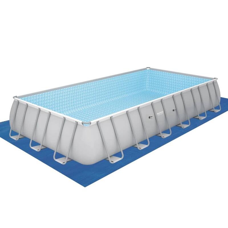 Bestway Jeu de piscine Power Steel Rectangulaire 732x366x132 cm 56474