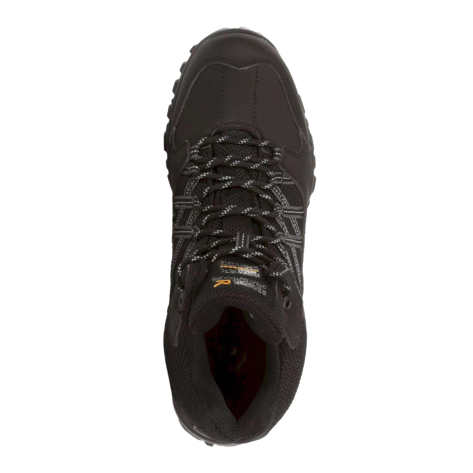 Mens Edgepoint Mid Waterproof Hiking Shoes (Black/Granite) 3/5