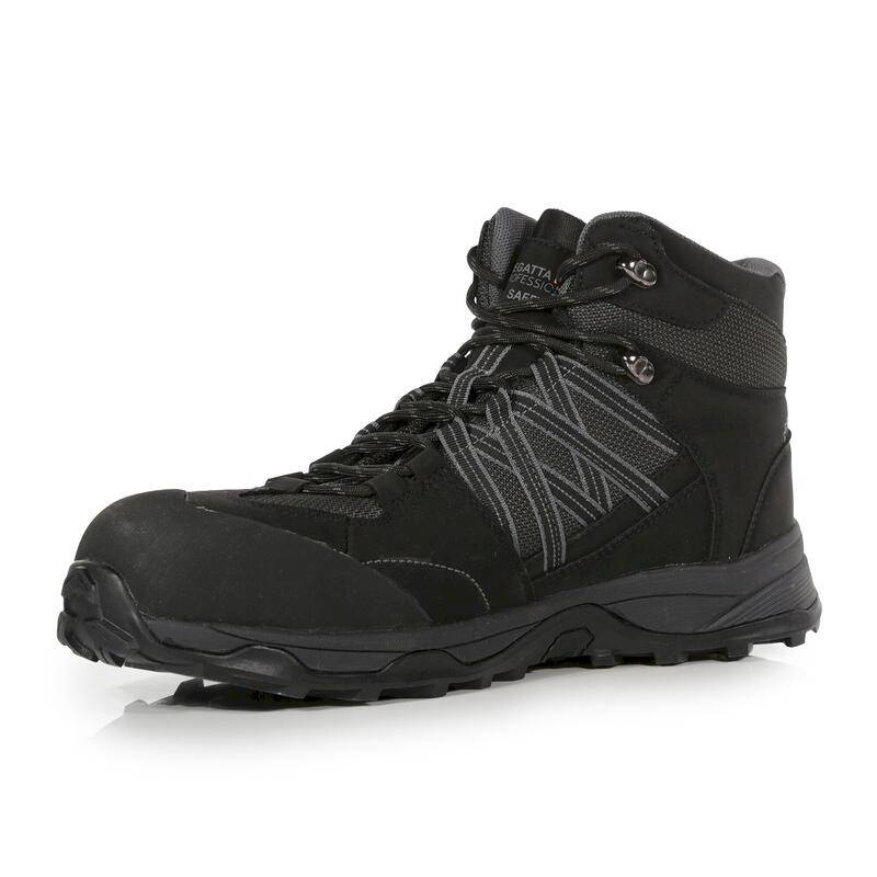 Bottines de sécurité CLAYSTONE S3 Homme (Noir / Granite)