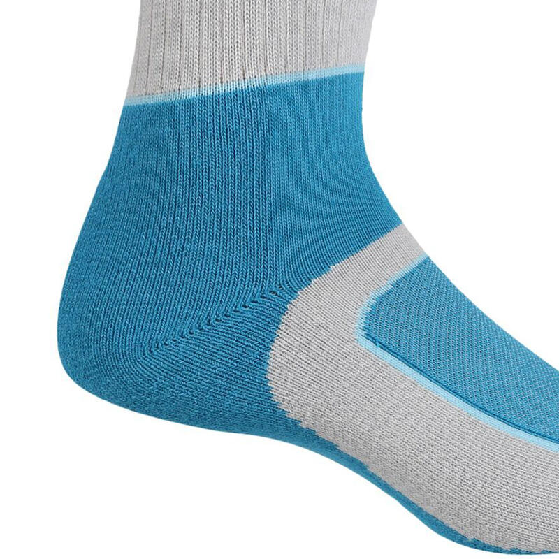 Dames Samaris 2 seizoenen sokken voor laarzen (Licht staal/Niagra blauw)