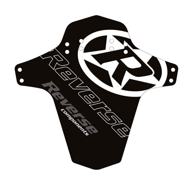 Reverse Logo Mudfender - Schwarz/Weiß