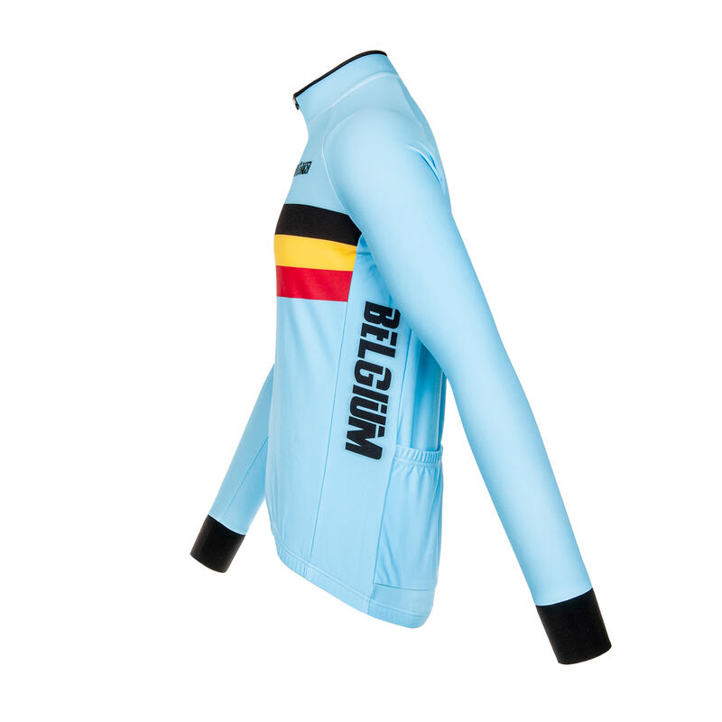 Maillot Cycliste - Bleu - Unisexe - Officiel Equipe Belgique Tempest