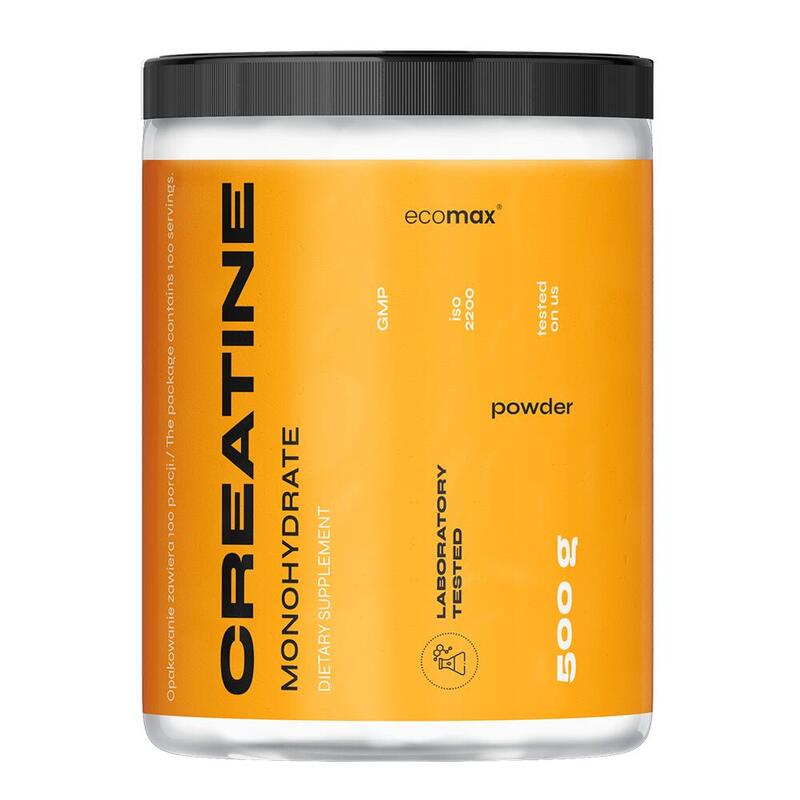 ECOMAX Creatine Monohydrate 500g puszka