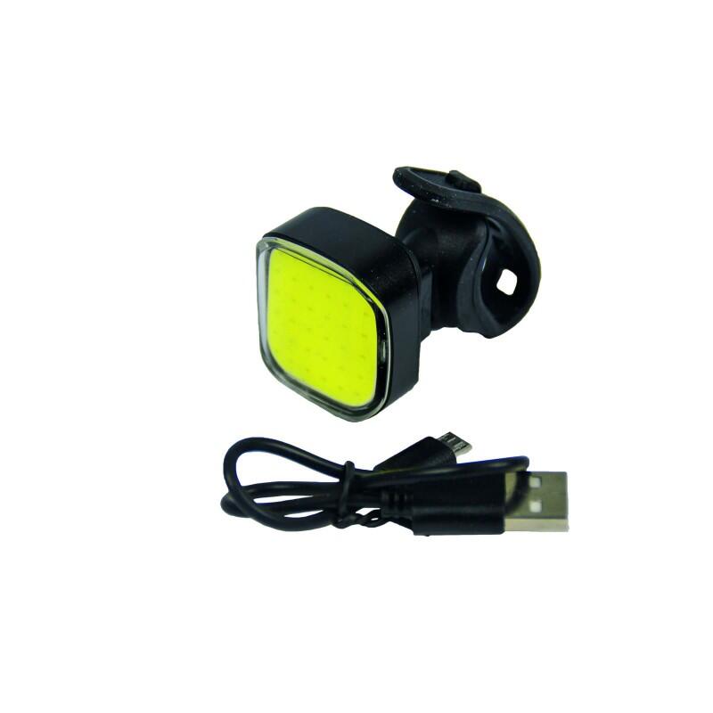 Set luces bicicleta LED recargable USB impermeable delantera y