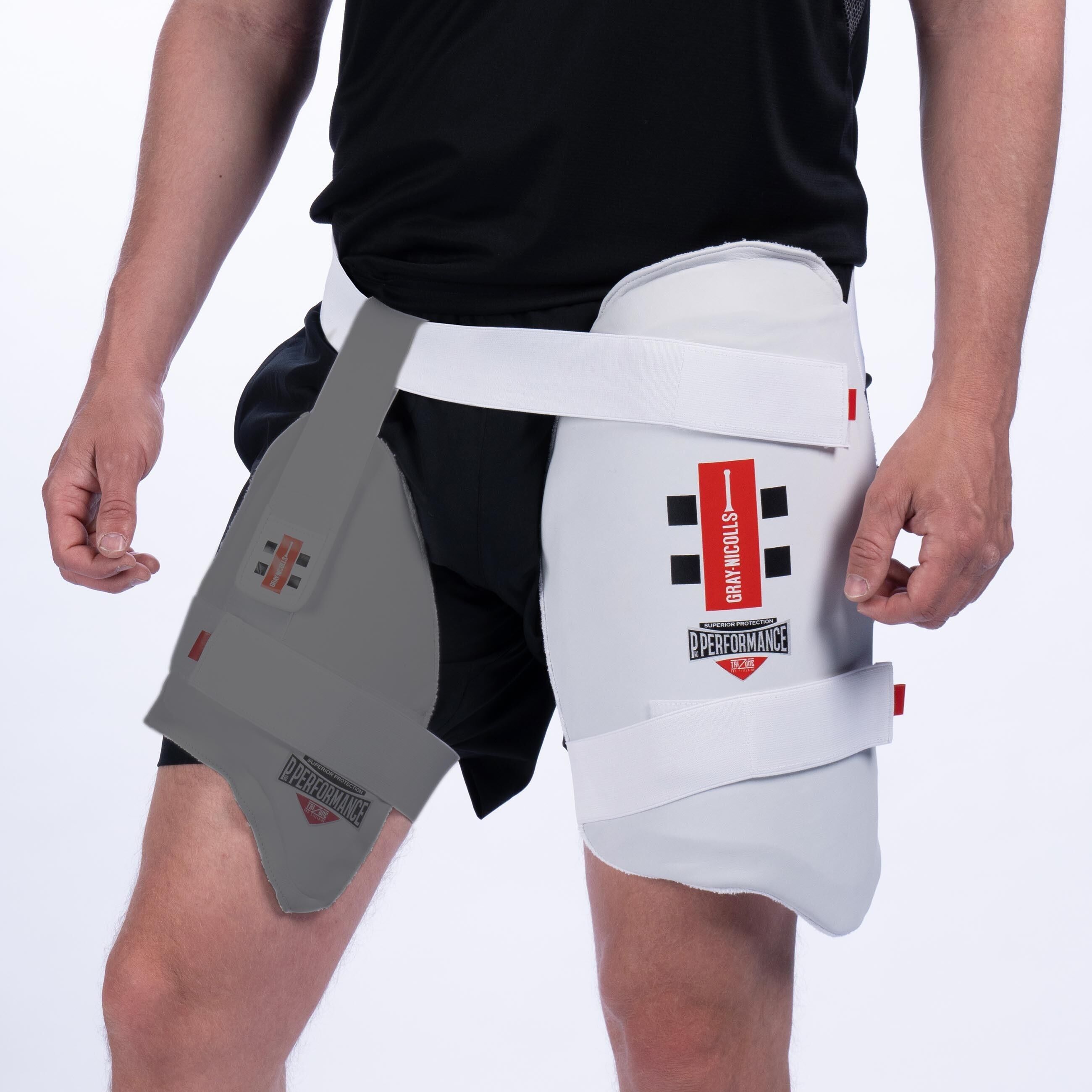 GRAY-NICOLLS Pro Performance Cricket Thigh Pads,  White, L