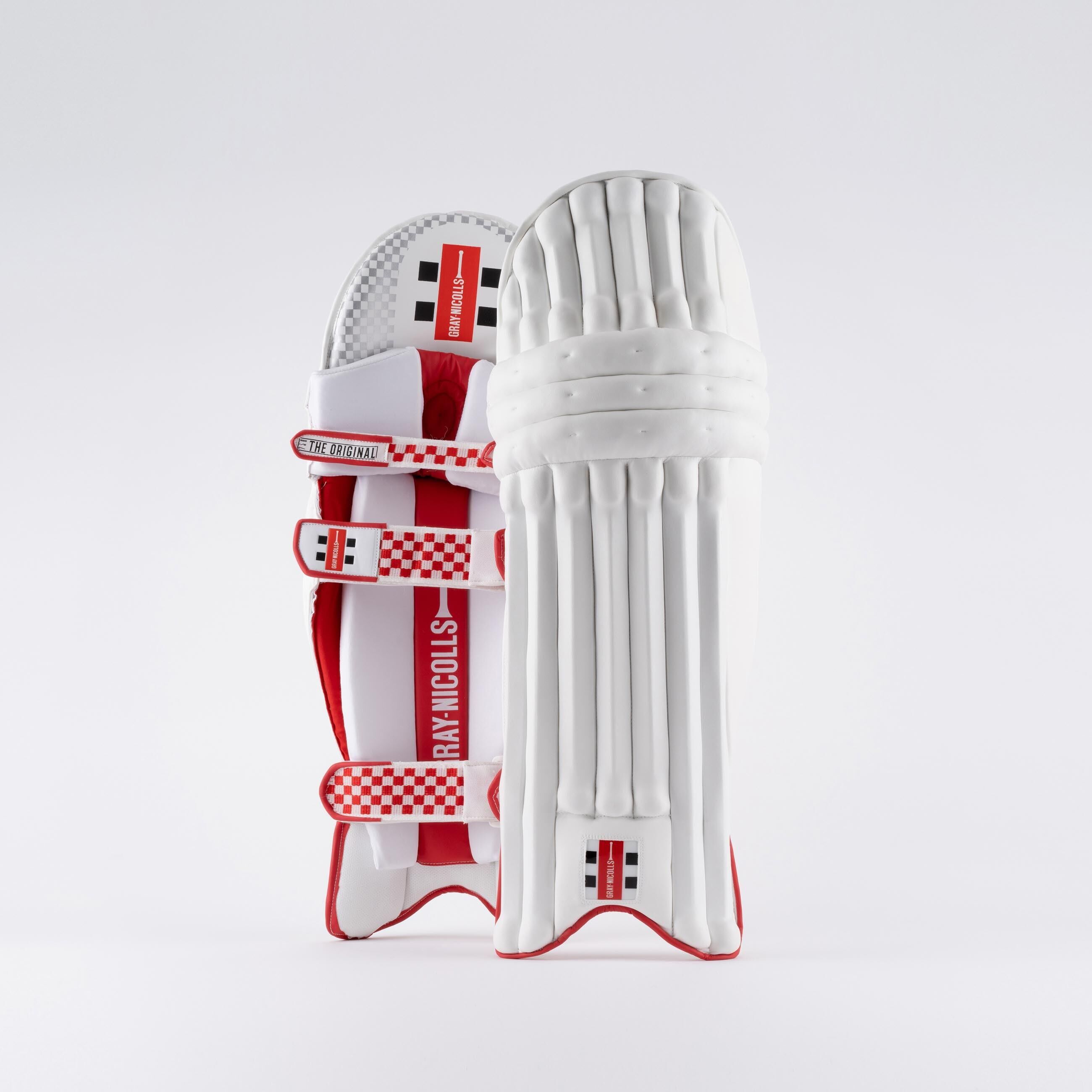 GRAY-NICOLLS 1500 Original Batting Pads, White/Red, LH