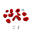 10 Prises escalade - ARCADE - Avec Visserie - Rouge