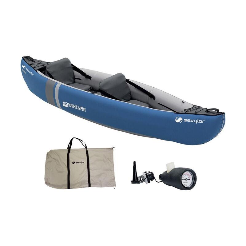 Adventure Kit 2 Person Inflatable Canoe/kayak - Blue