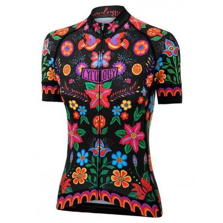 Maillot ciclismo manga corta Frida (Black) Mujer