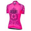 Maillot ciclismo manga corta Day of the Living (Pink) Mujer