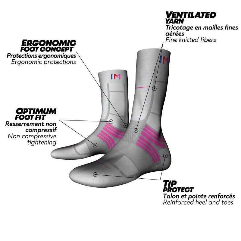 TREK AIR - Chaussettes de randonnée fines et ultra-respirantes.