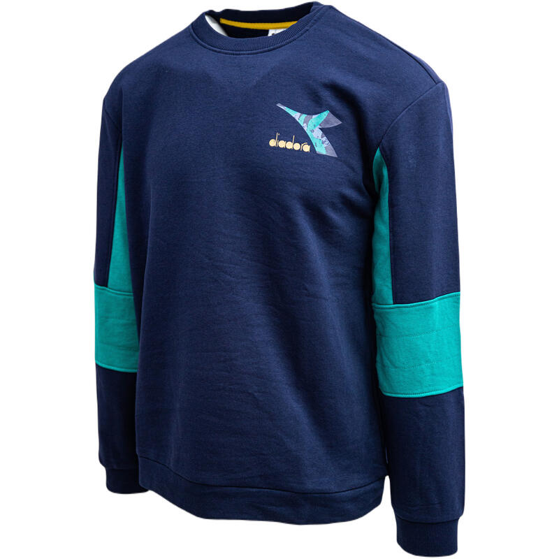 Sport felső Diadora Crew Shield, Kék, Férfiak